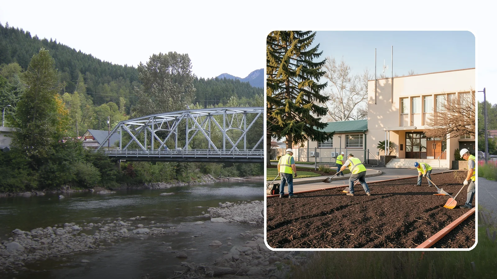 Municipal Bark Installation in Skykomish, King County, WA - We supply and install fresh bark across public beds, medians, and park landscapes to suppress weeds and refresh appearance for...