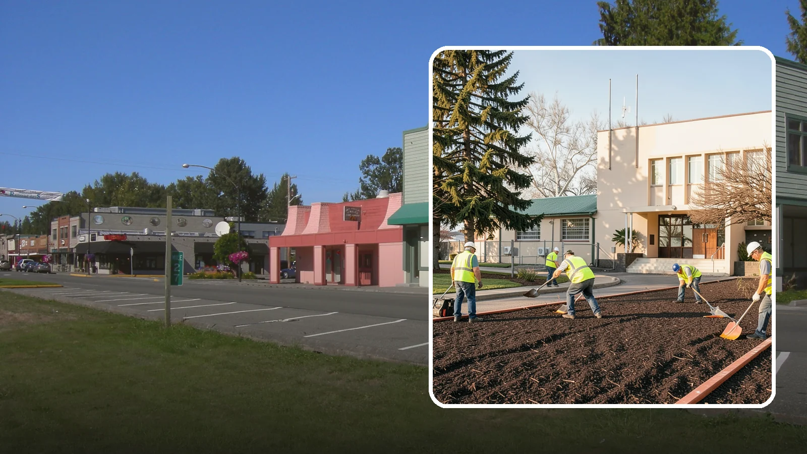 Municipal Bark Installation in Snoqualmie, King County, WA - We supply and install fresh bark across public beds, medians, and park landscapes to suppress weeds and refresh appearance for...