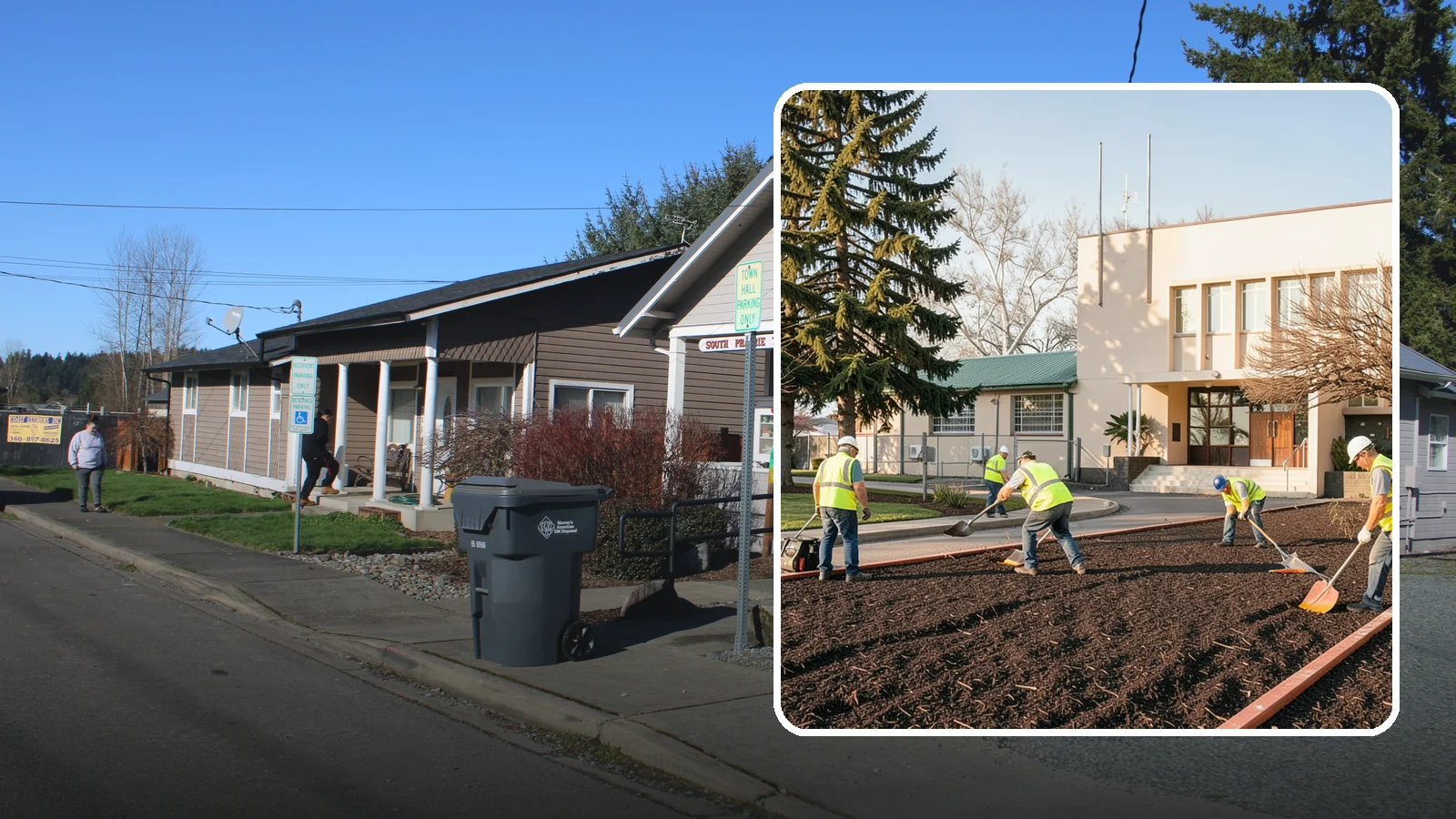 Municipal Bark Installation in South Prairie, Pierce County, WA - We supply and install fresh bark across public beds, medians, and park landscapes to suppress weeds and refresh appearance for...