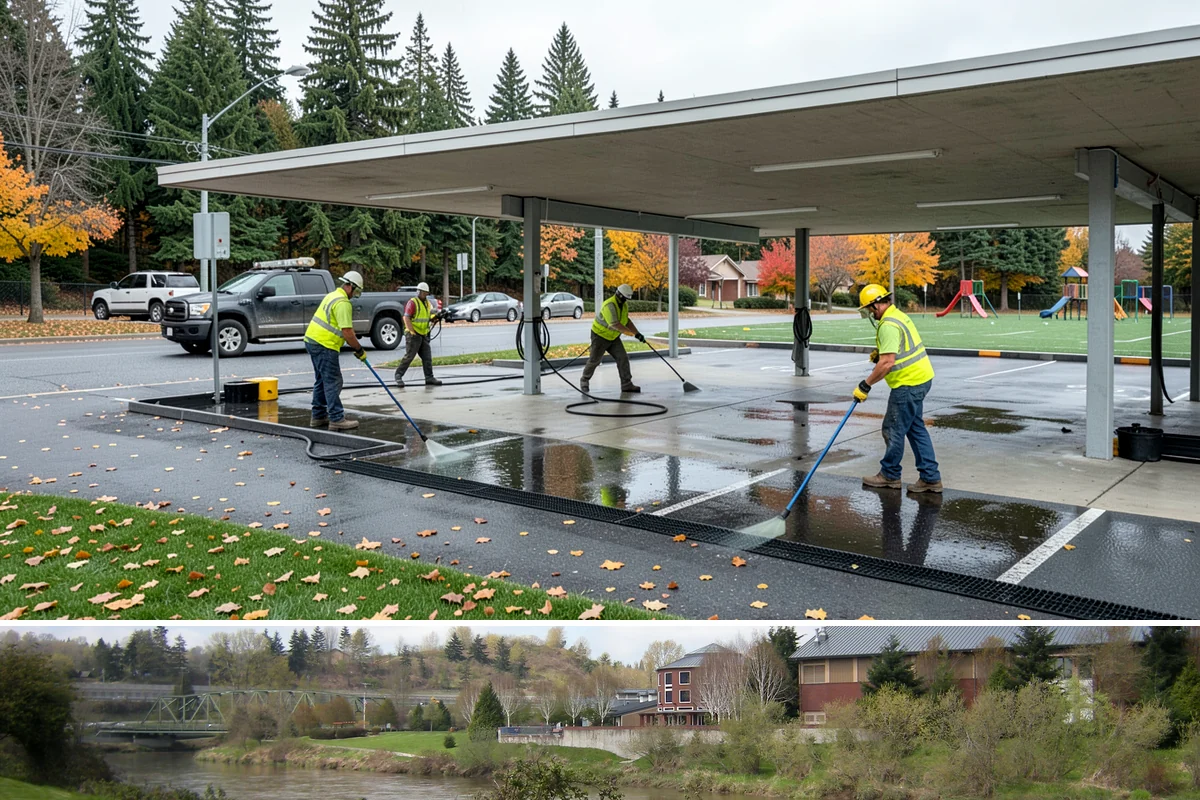 Municipal Bark Installation in Tukwila, King County, WA - Bark is best applied in spring to suppress the season's weed growth, with fall touch-ups keeping beds tidy through winter.