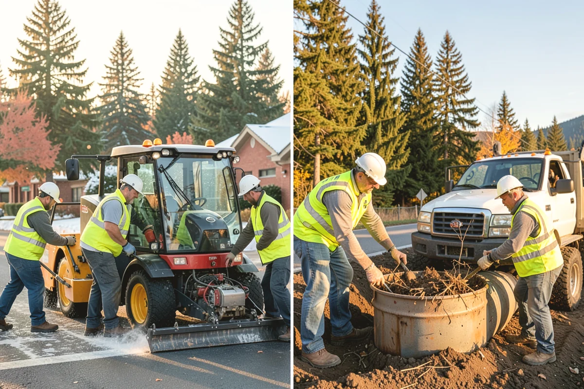 Municipal Bark Installation in University Place, Pierce County, WA - We measure beds and confirm bark type, color, and target depth
