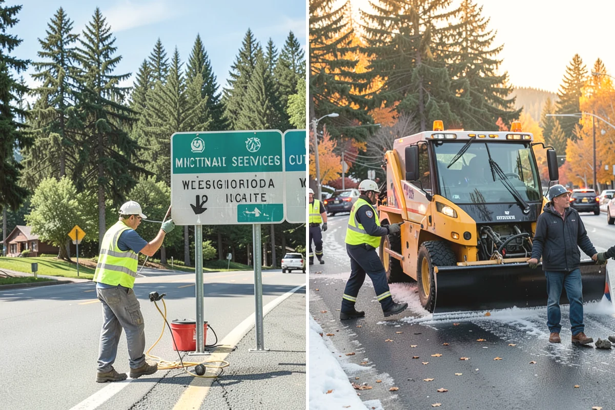 Municipal Bark Installation in Yarrow Point, King County, WA - We measure beds and confirm bark type, color, and target depth