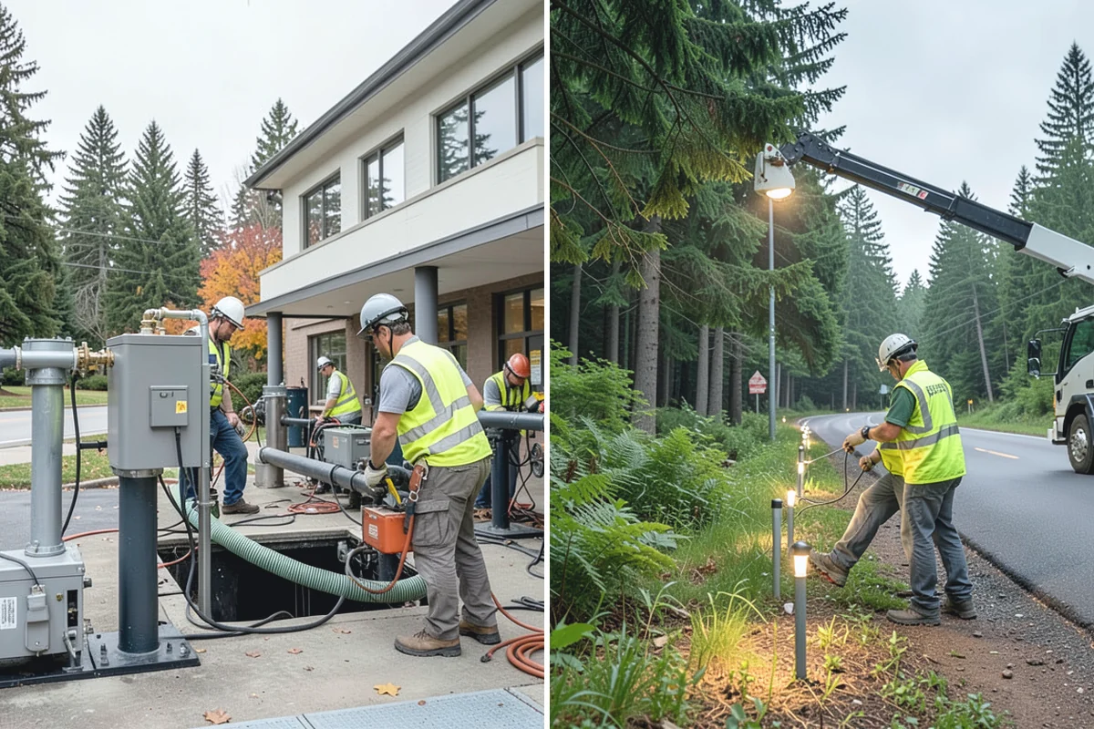 Municipal Building Washing in Beaux Arts Village, King County, WA - We evaluate substrates and select appropriate cleaning methods