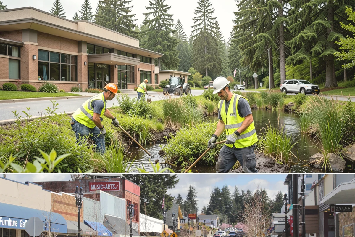 Municipal Building Washing in Bothell, King County, WA - Building washing is best performed in the drier months from late spring through early fall, when surfaces dry and treatments work...