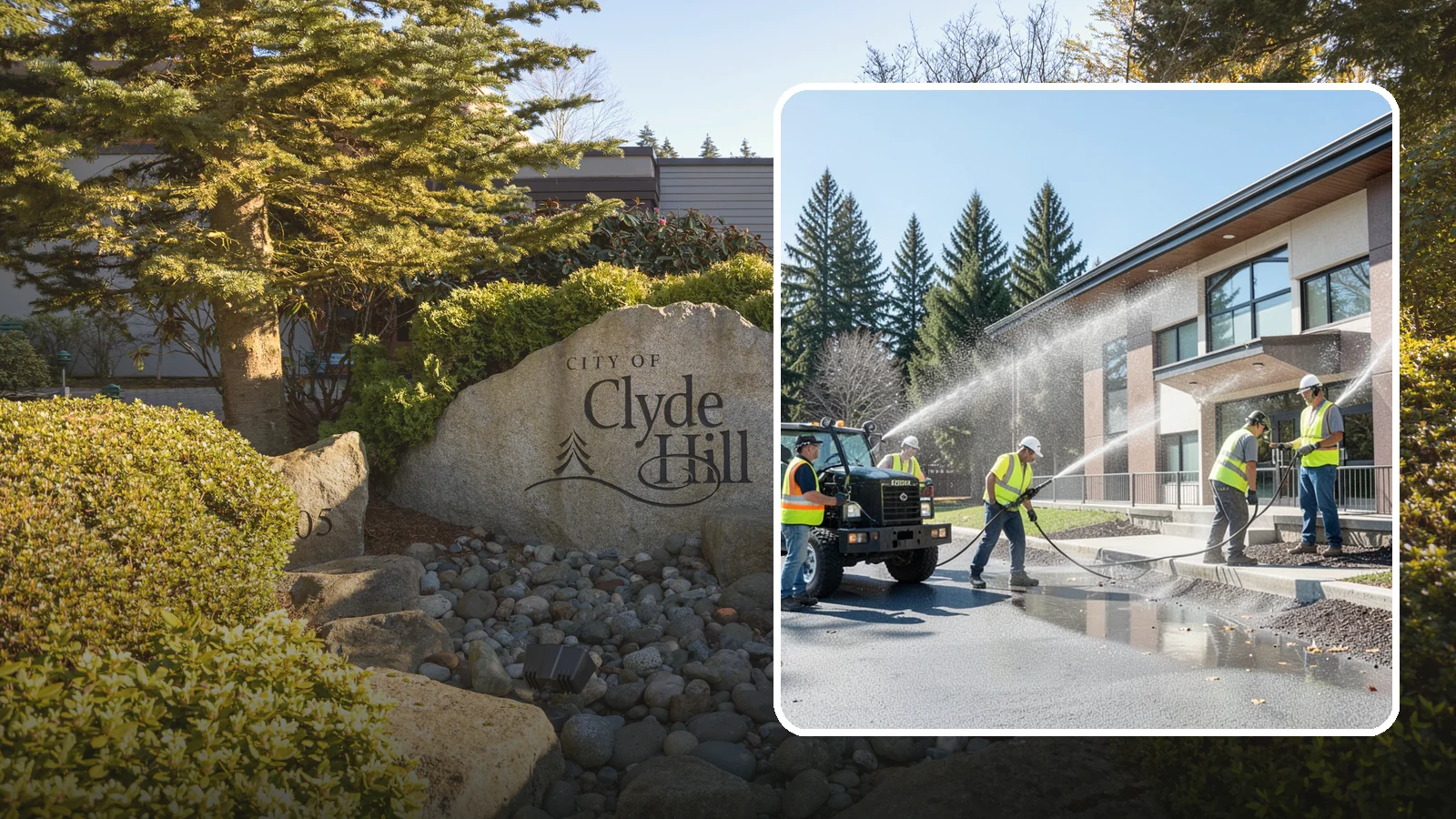 Municipal Building Washing in Clyde Hill, King County, WA - We wash public building exteriors to remove mildew, algae, and grime using safe methods for Western Washington civic facilities.