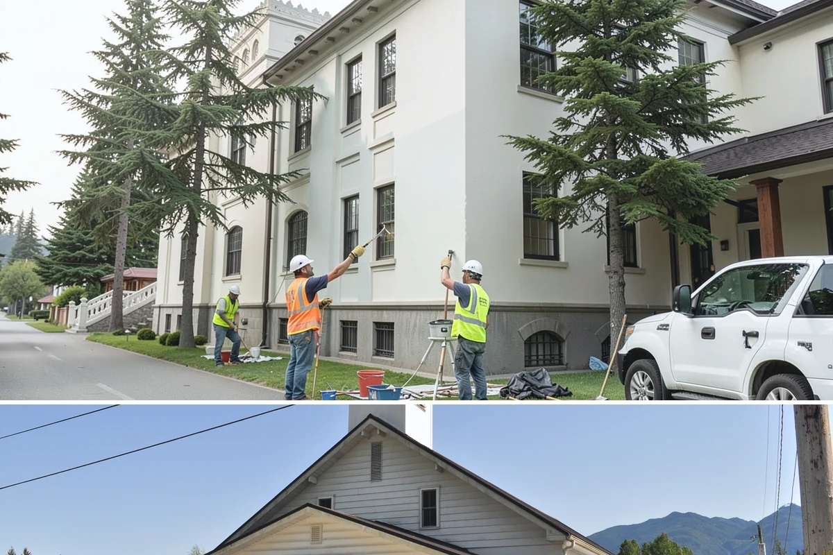 Municipal Building Washing in Concrete, Skagit County, WA - Building washing is best performed in the drier months from late spring through early fall, when surfaces dry and treatments work...