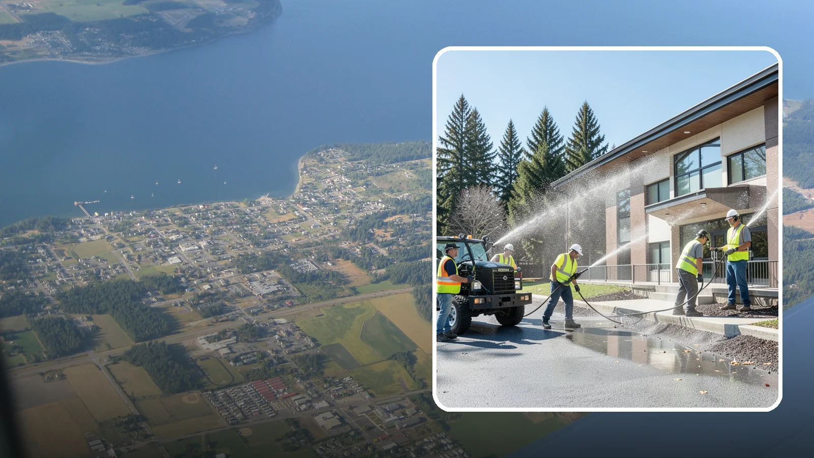 Municipal Building Washing in Coupeville, Island County, WA - We wash public building exteriors to remove mildew, algae, and grime using safe methods for Western Washington civic facilities.