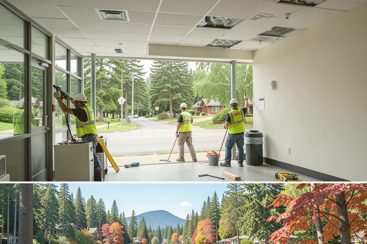 Municipal Building Washing in Covington, King County, WA - Building washing is best performed in the drier months from late spring through early fall, when surfaces dry and treatments work...