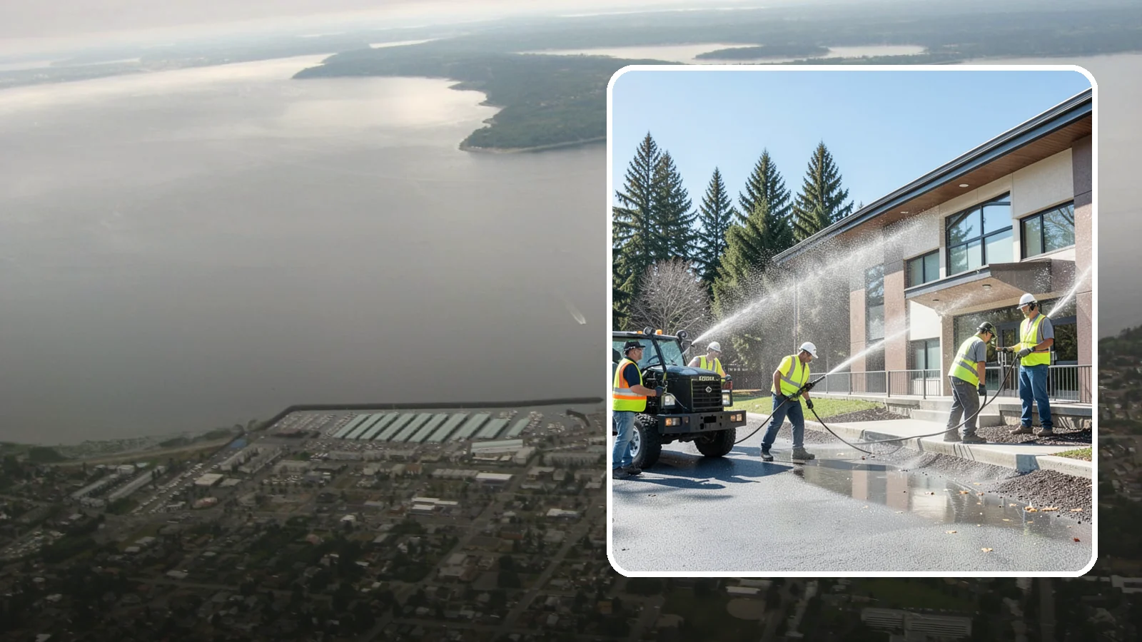 Municipal Building Washing in Des Moines, King County, WA - We wash public building exteriors to remove mildew, algae, and grime using safe methods for Western Washington civic facilities.
