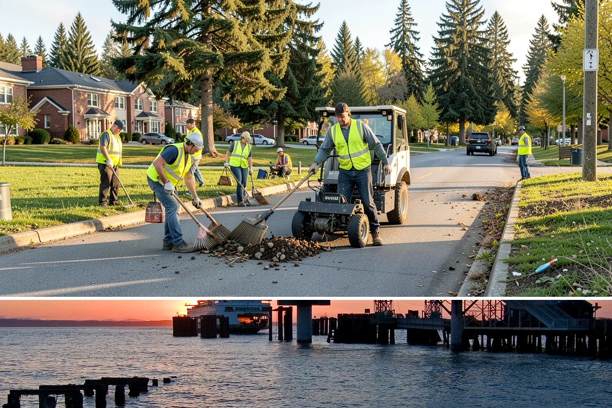Municipal Building Washing in Edmonds, Snohomish County, WA - Building washing is best performed in the drier months from late spring through early fall, when surfaces dry and treatments work...