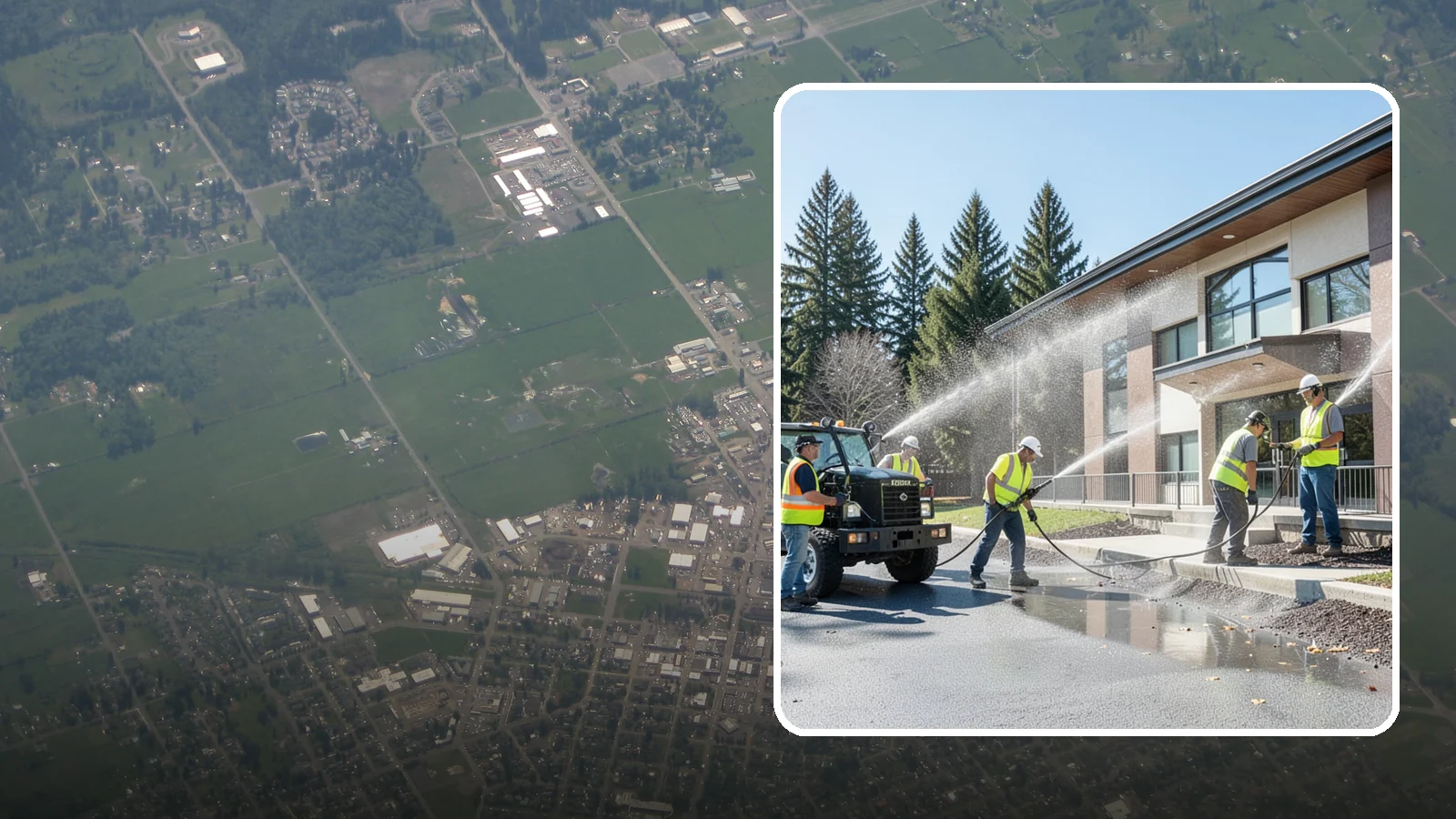 Municipal Building Washing in Enumclaw, King County, WA - We wash public building exteriors to remove mildew, algae, and grime using safe methods for Western Washington civic facilities.