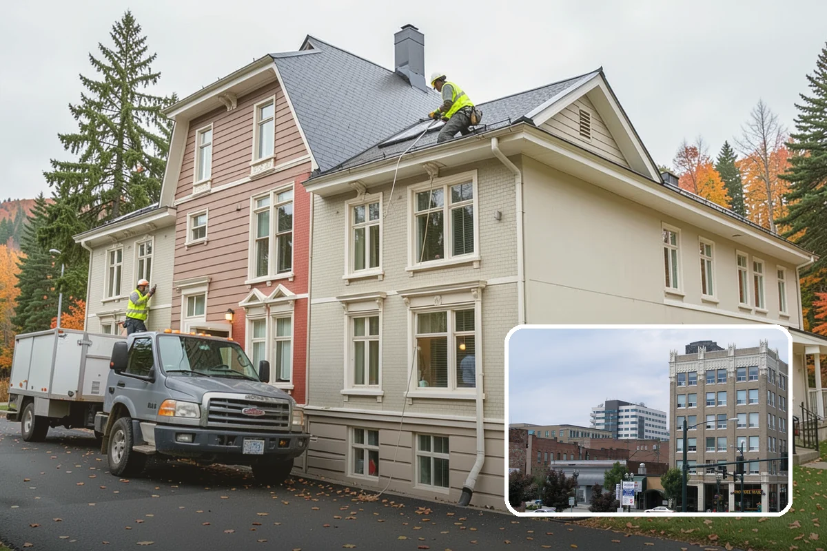 Municipal Building Washing in Everett, Snohomish County, WA - Soft-wash methods clean without damaging facades or seals