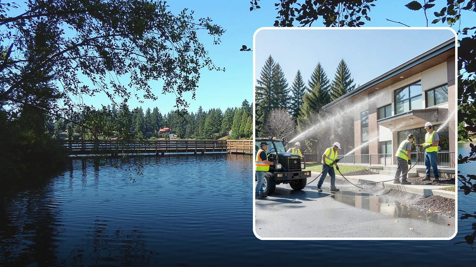 Municipal Building Washing in Federal Way, King County, WA - We wash public building exteriors to remove mildew, algae, and grime using safe methods for Western Washington civic facilities.
