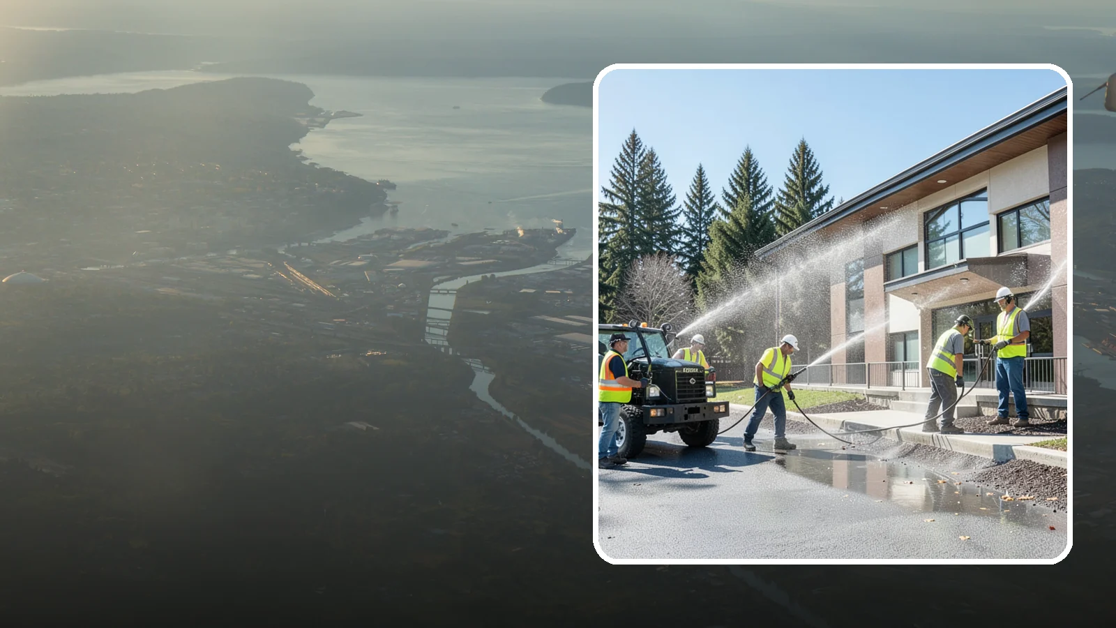 Municipal Building Washing in Fife, Pierce County, WA - We wash public building exteriors to remove mildew, algae, and grime using safe methods for Western Washington civic facilities.
