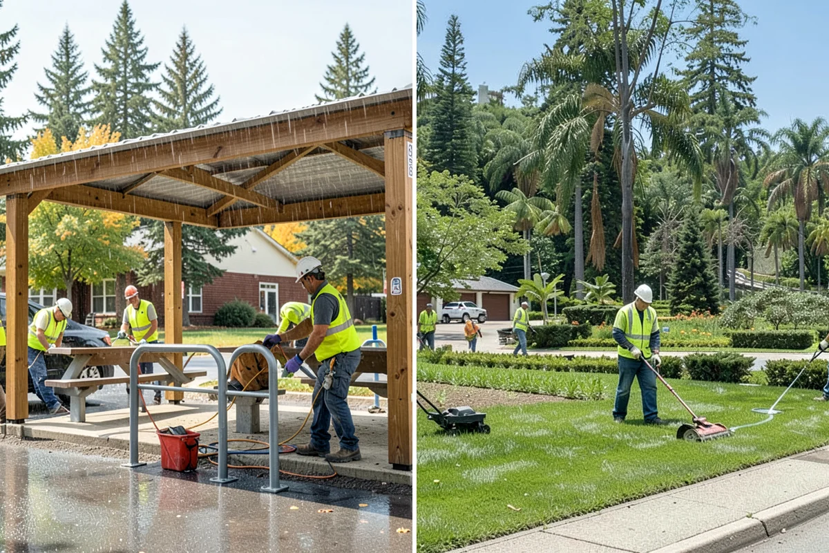 Municipal Building Washing in Fircrest, Pierce County, WA - We evaluate substrates and select appropriate cleaning methods