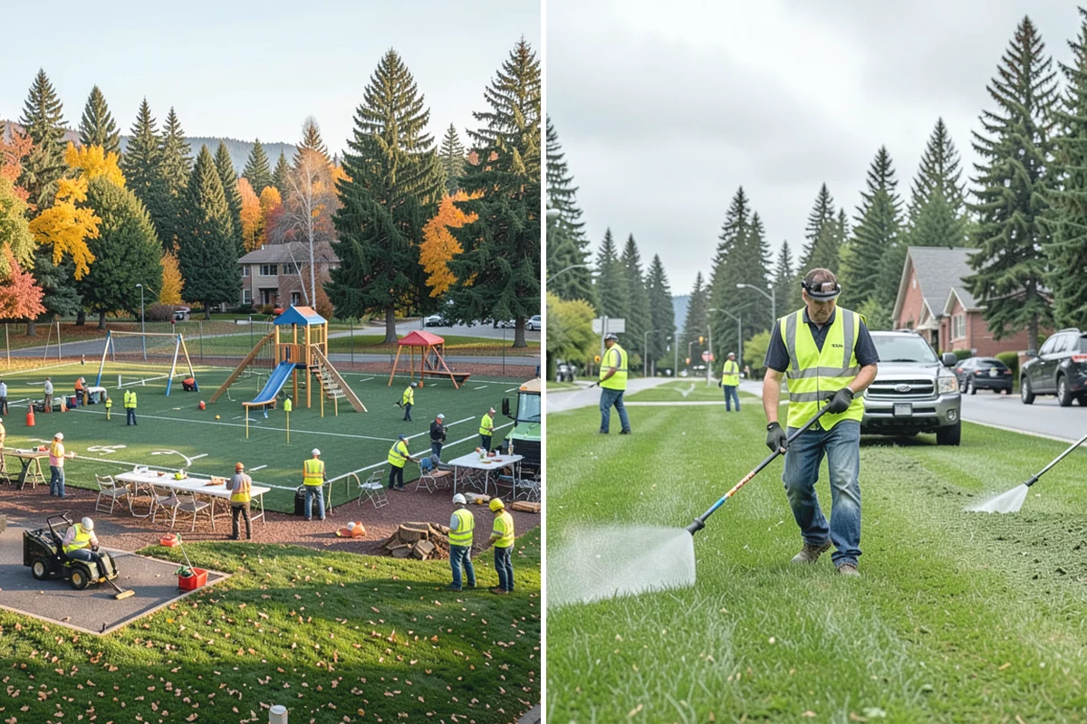 Municipal Building Washing in Marysville, Snohomish County, WA - We evaluate substrates and select appropriate cleaning methods