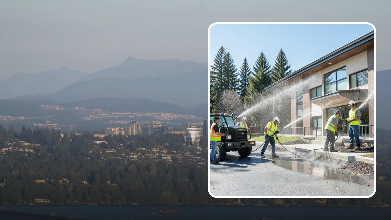 Municipal Building Washing in Medina, King County, WA - We wash public building exteriors to remove mildew, algae, and grime using safe methods for Western Washington civic facilities.