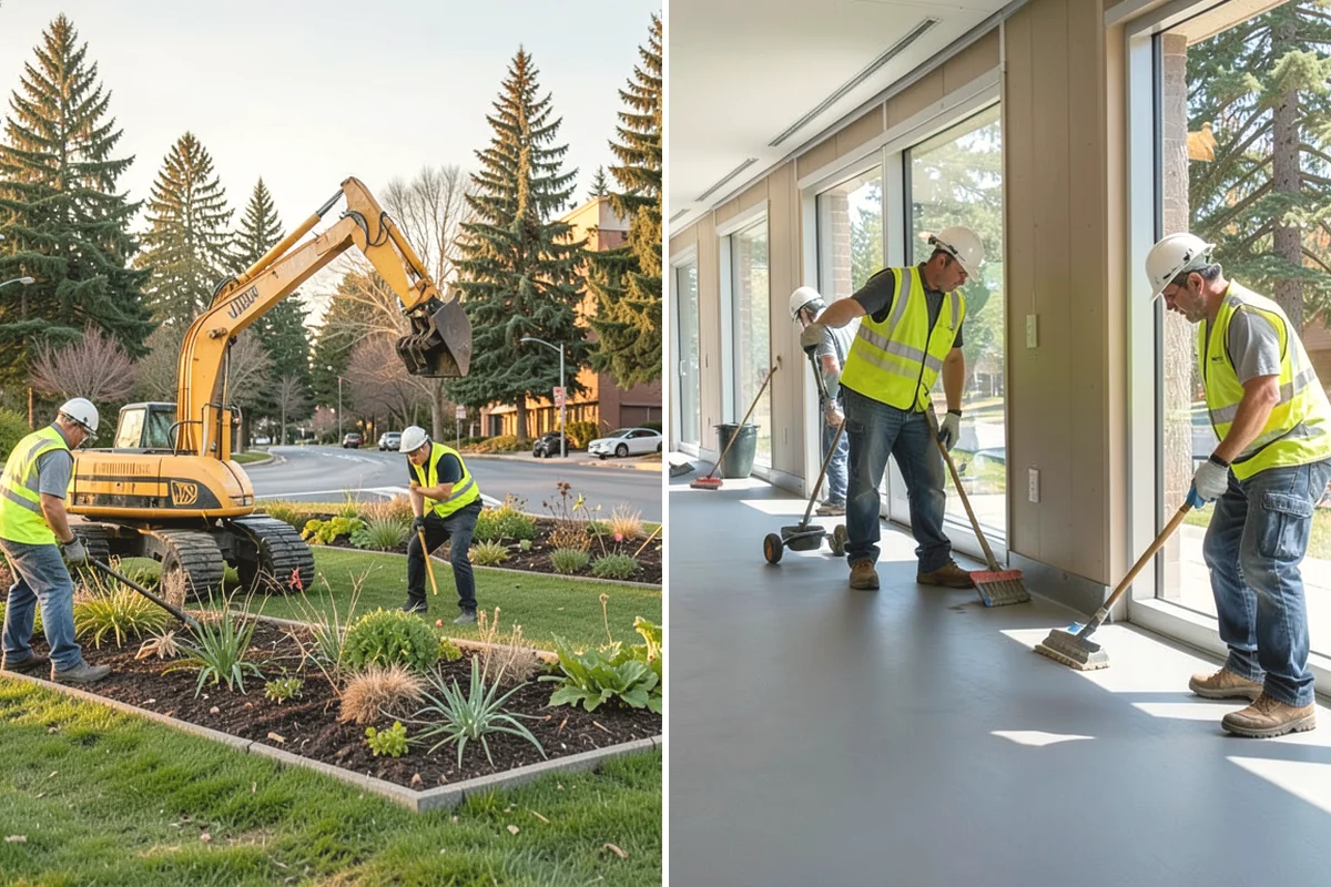 Municipal Building Washing in Mill Creek, Snohomish County, WA - We evaluate substrates and select appropriate cleaning methods