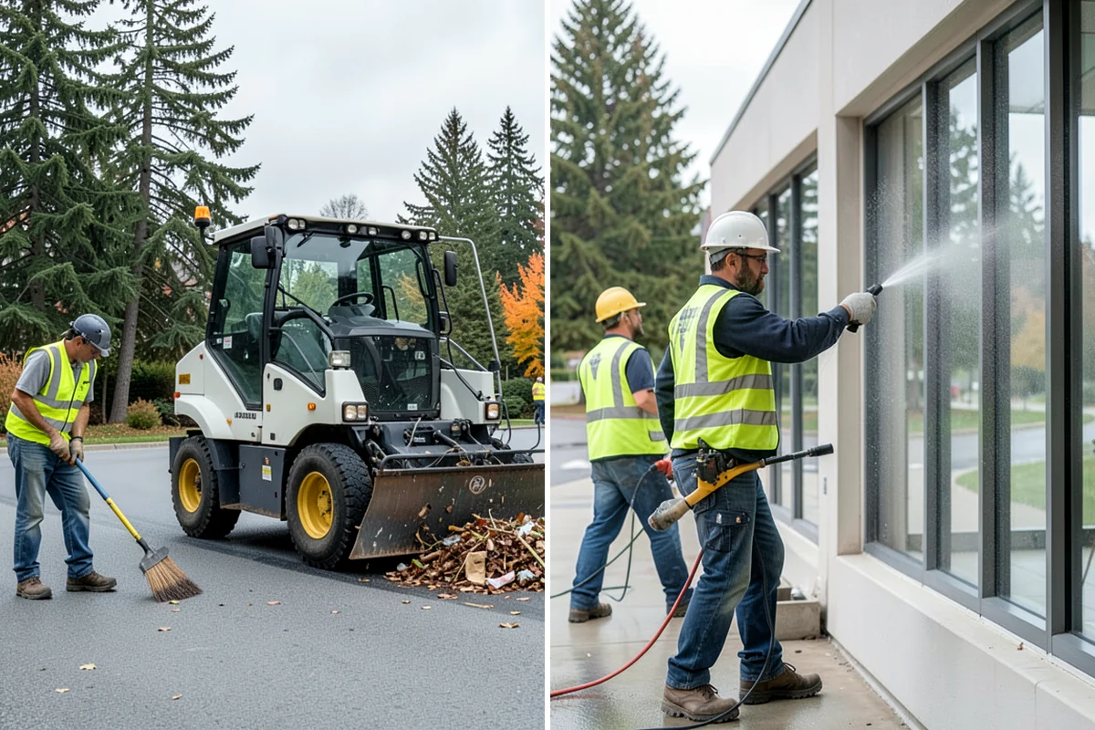 Municipal Building Washing in Puyallup, Pierce County, WA - We evaluate substrates and select appropriate cleaning methods