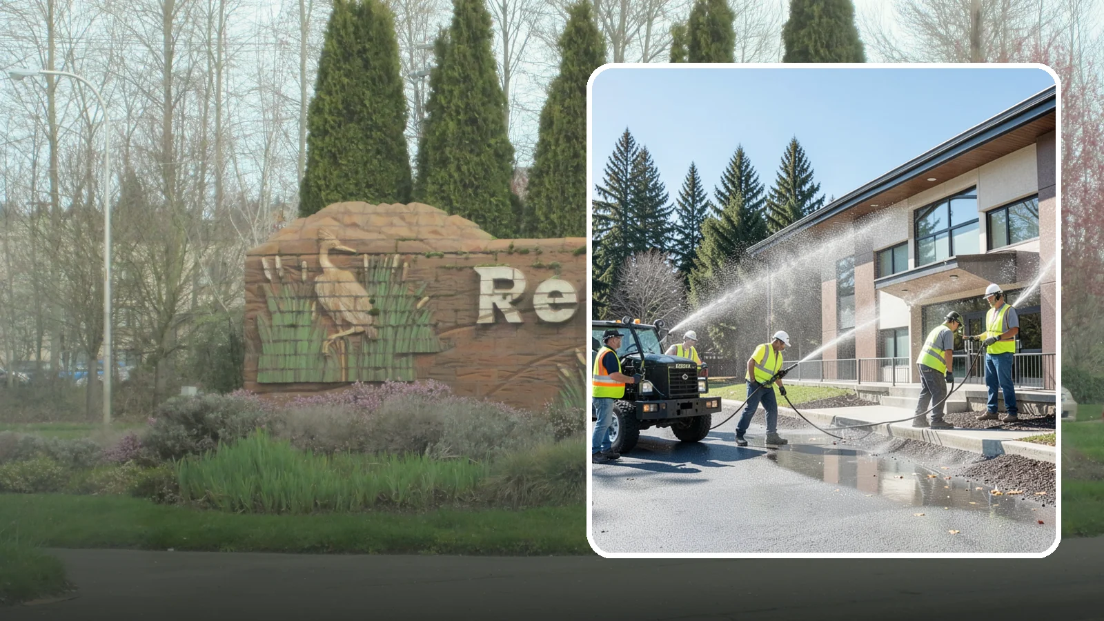 Municipal Building Washing in Renton, King County, WA - We wash public building exteriors to remove mildew, algae, and grime using safe methods for Western Washington civic facilities.