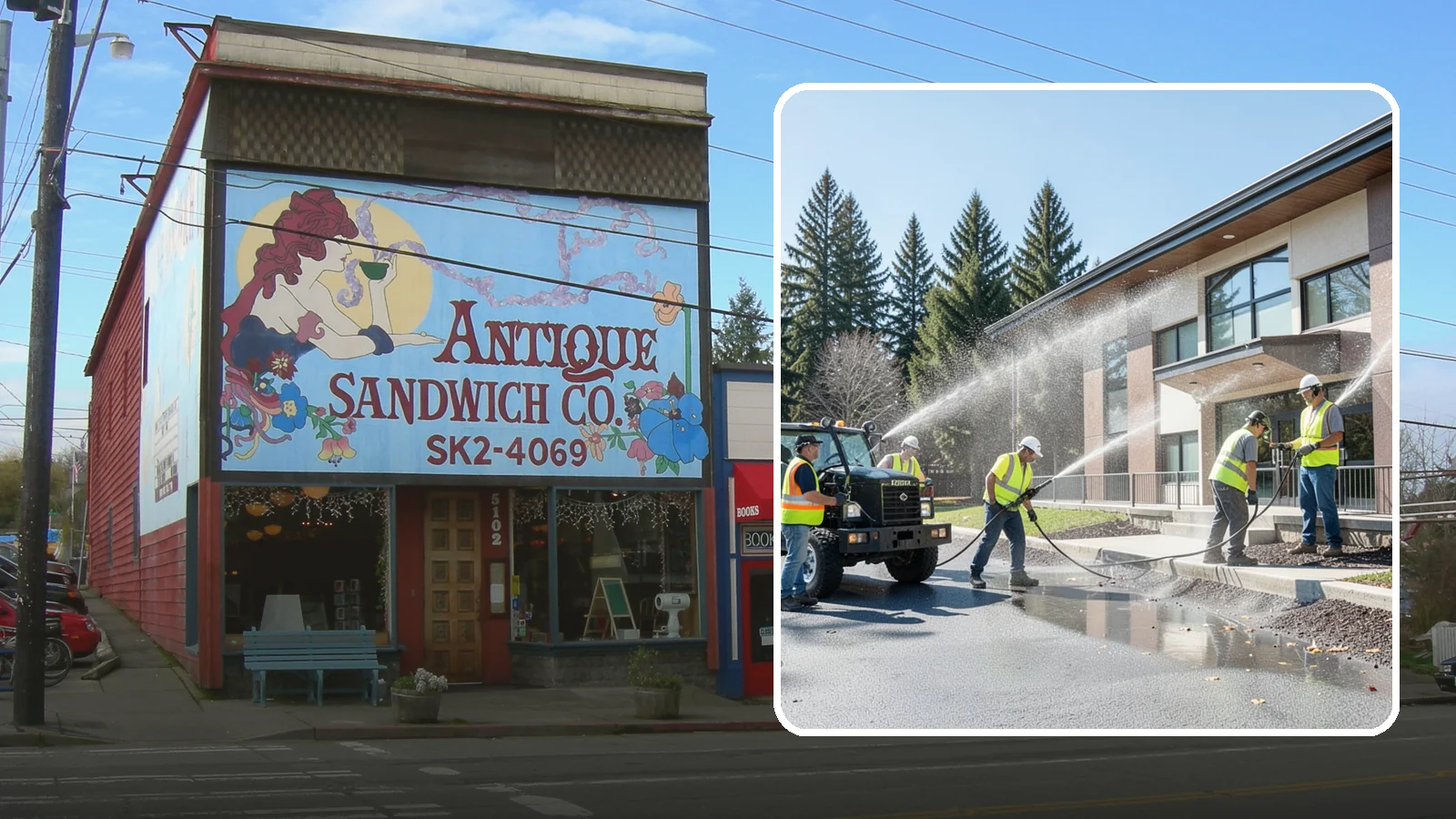 Municipal Building Washing in Ruston, Pierce County, WA - We wash public building exteriors to remove mildew, algae, and grime using safe methods for Western Washington civic facilities.