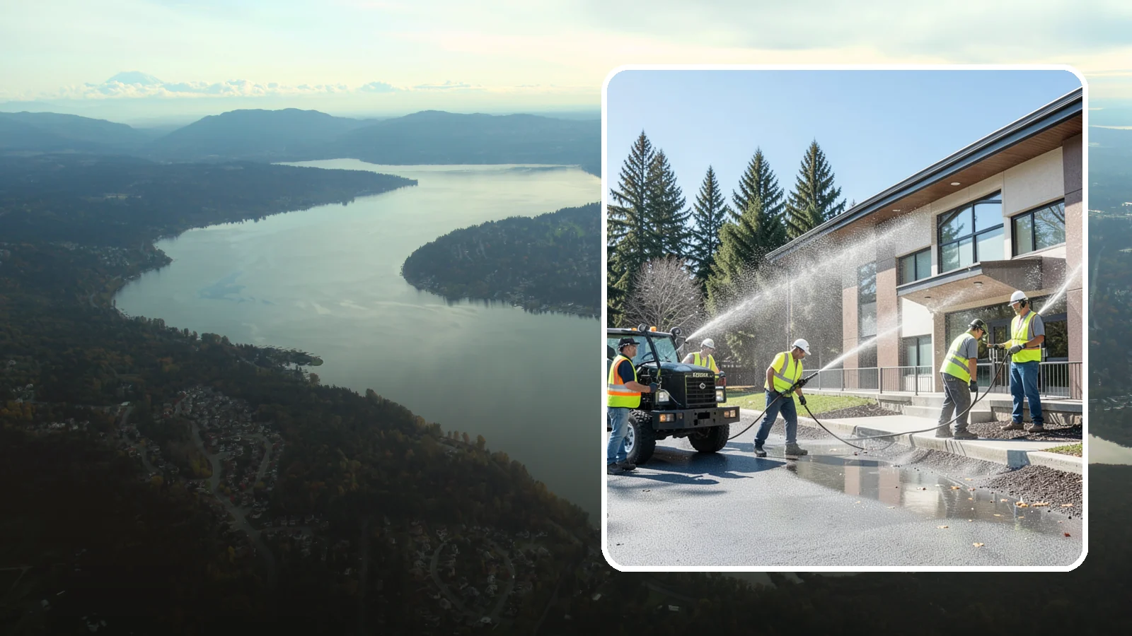 Municipal Building Washing in Sammamish, King County, WA - We wash public building exteriors to remove mildew, algae, and grime using safe methods for Western Washington civic facilities.