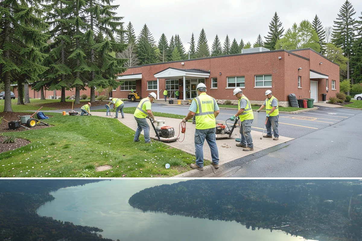 Municipal Building Washing in Sammamish, King County, WA - Building washing is best performed in the drier months from late spring through early fall, when surfaces dry and treatments work...