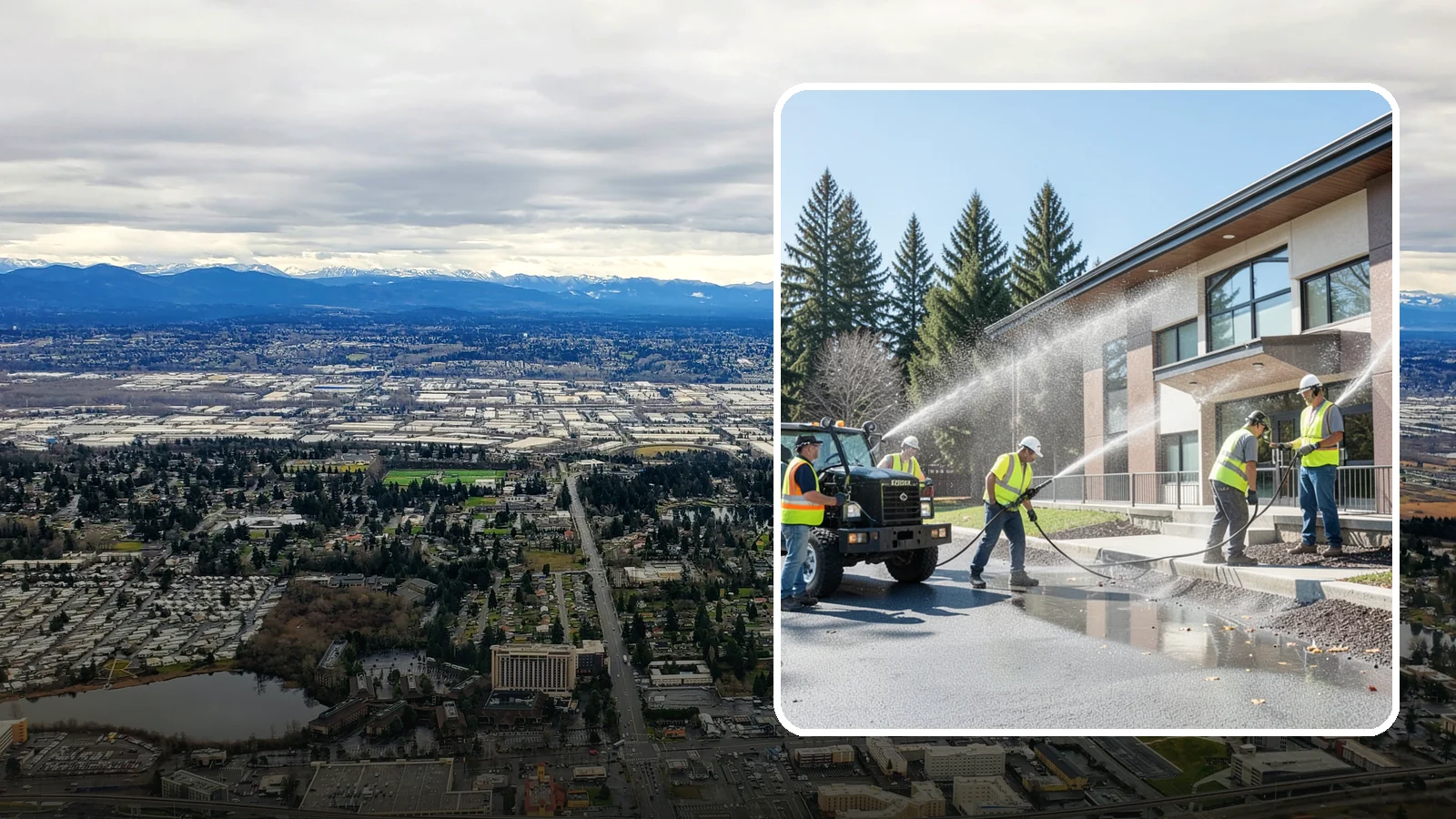 Municipal Building Washing in SeaTac, King County, WA - We wash public building exteriors to remove mildew, algae, and grime using safe methods for Western Washington civic facilities.