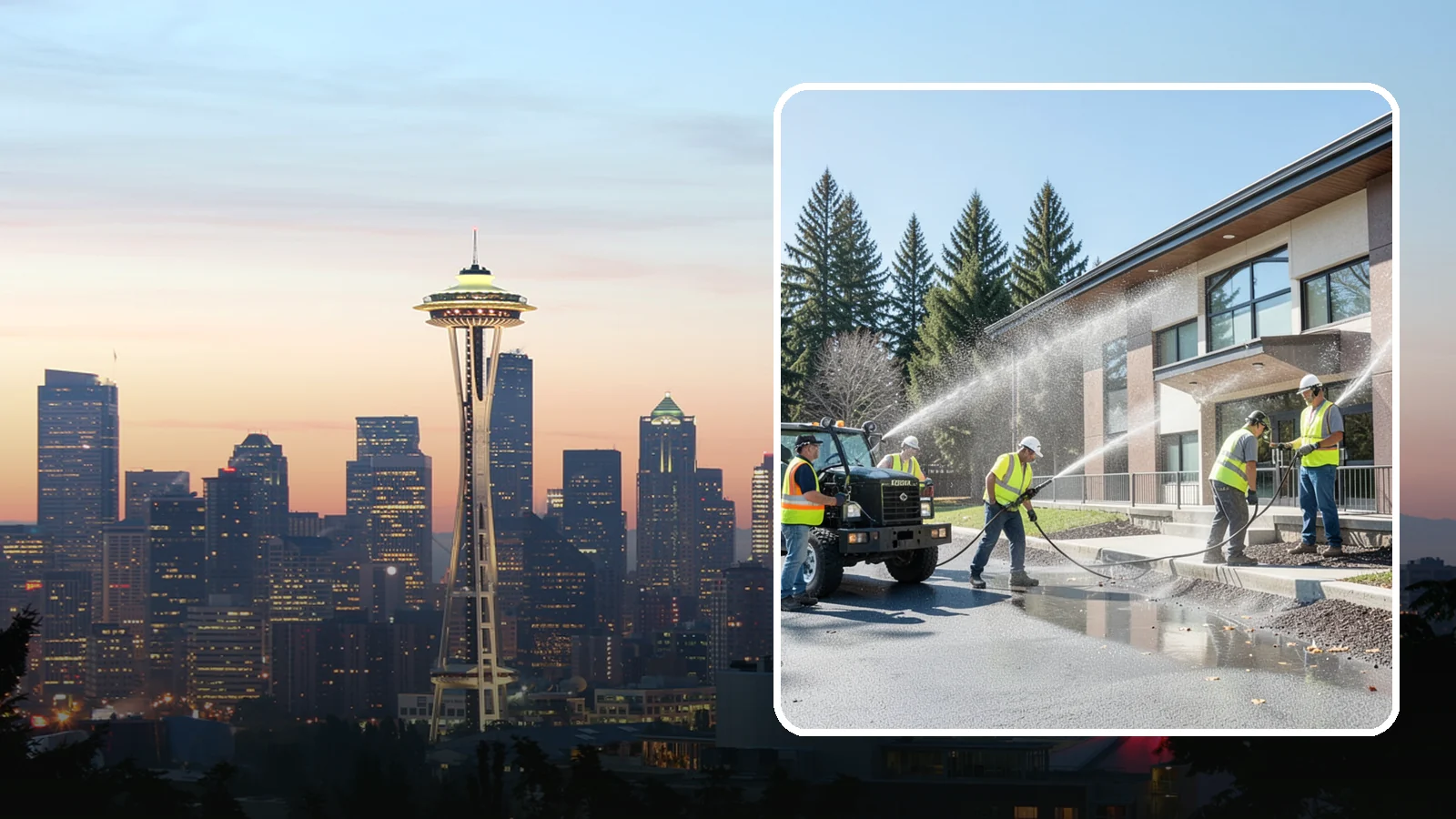Municipal Building Washing in Seattle, King County, WA - We wash public building exteriors to remove mildew, algae, and grime using safe methods for Western Washington civic facilities.