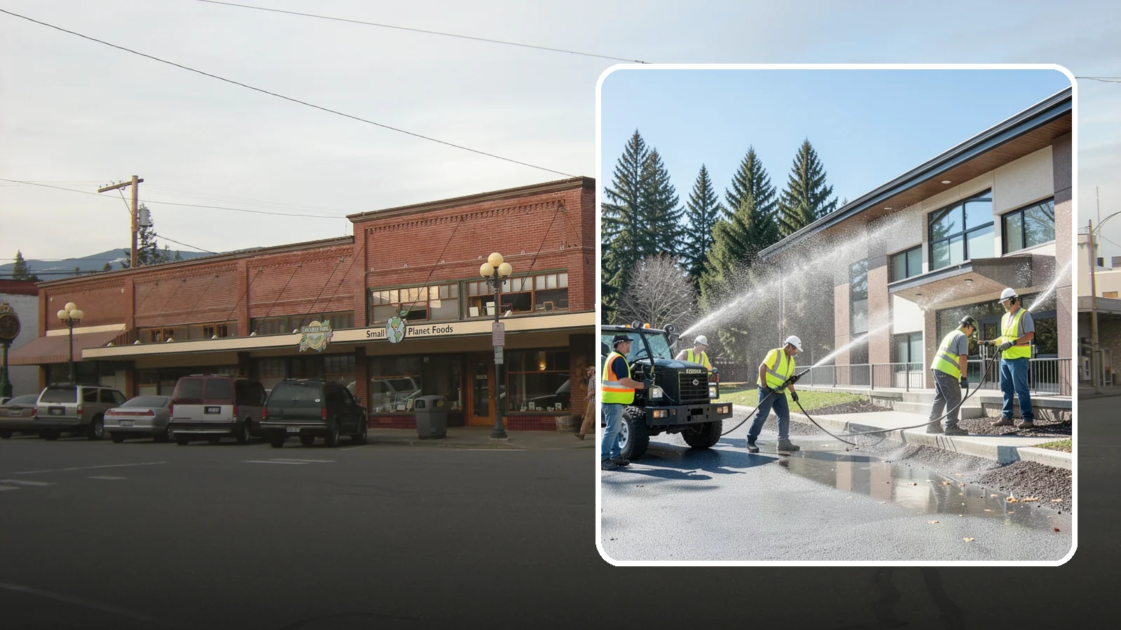 Municipal Building Washing in Sedro-Woolley, Skagit County, WA - We wash public building exteriors to remove mildew, algae, and grime using safe methods for Western Washington civic facilities.