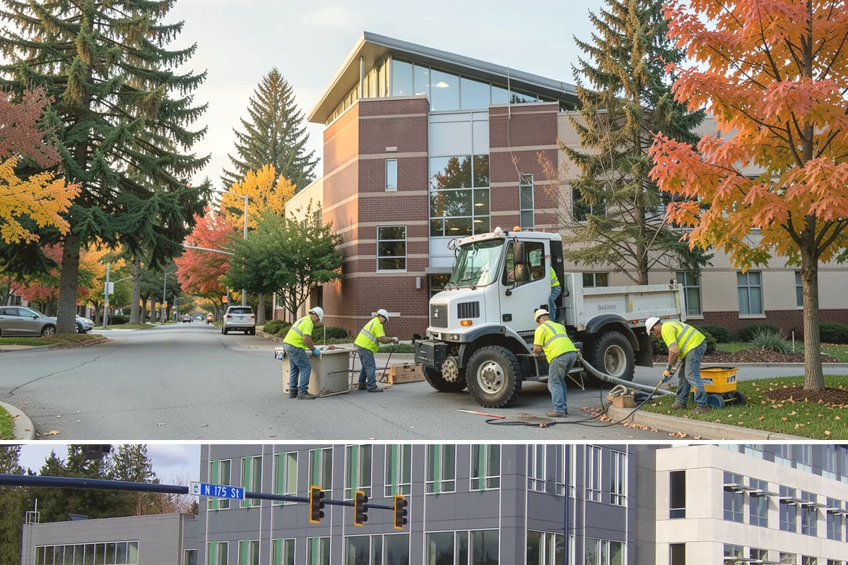 Municipal Building Washing in Shoreline, King County, WA - Building washing is best performed in the drier months from late spring through early fall, when surfaces dry and treatments work...