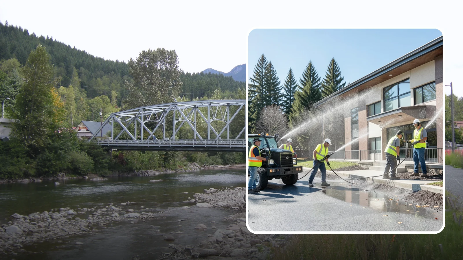 Municipal Building Washing in Skykomish, King County, WA - We wash public building exteriors to remove mildew, algae, and grime using safe methods for Western Washington civic facilities.