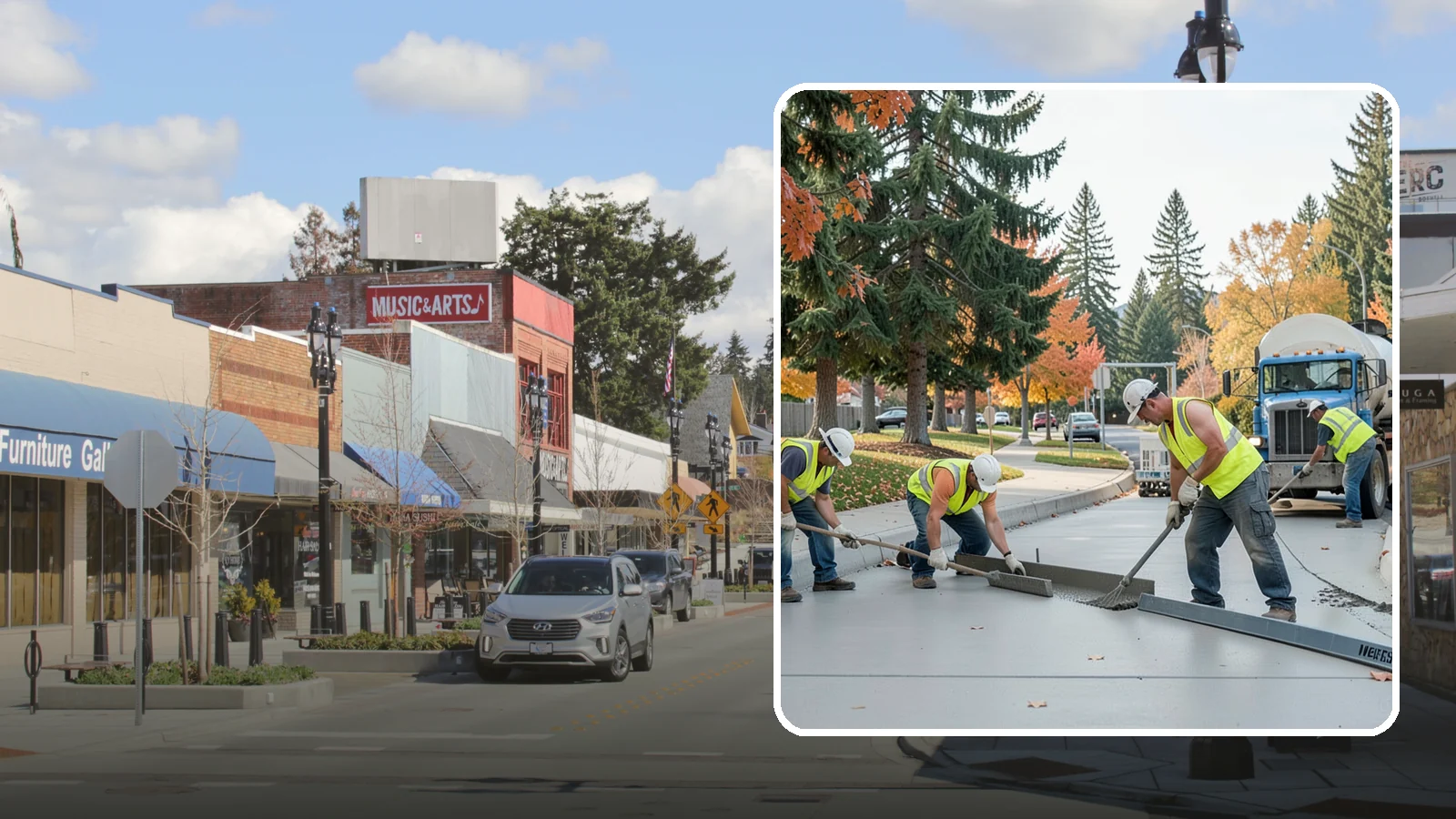 Municipal Concrete Repair in Bothell, King County, WA - Restore failing public concrete flatwork and structures to safe, code-compliant condition across your jurisdiction.