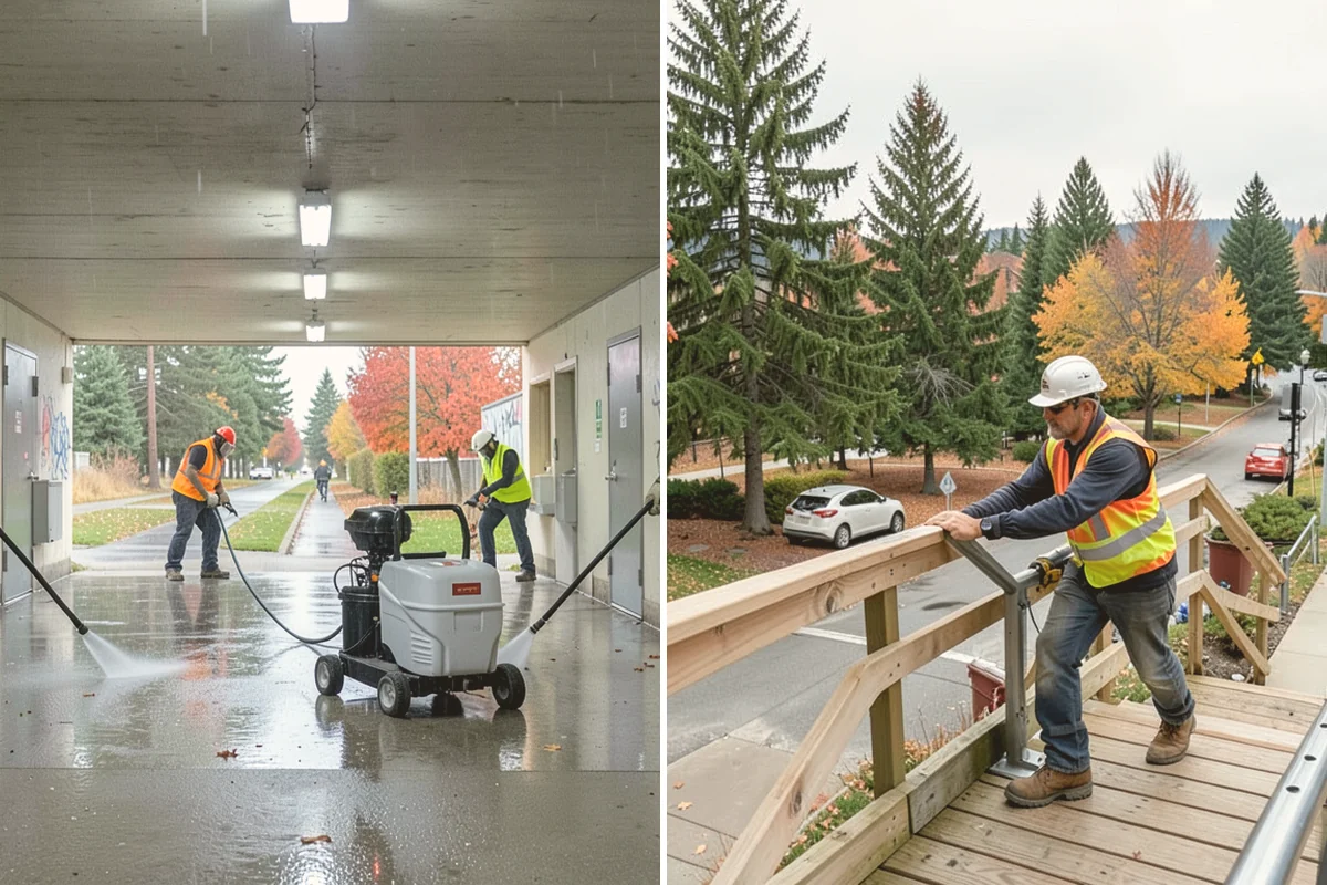 Municipal Concrete Repair in Bothell, King County, WA - Site assessment with condition rating and photo documentation