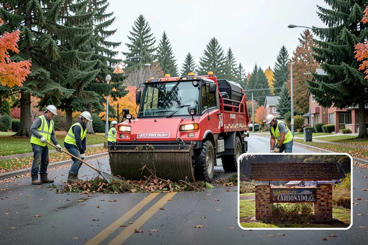 Municipal Concrete Repair in Carbonado, Pierce County, WA - Reduces trip-and-fall liability on public rights-of-way