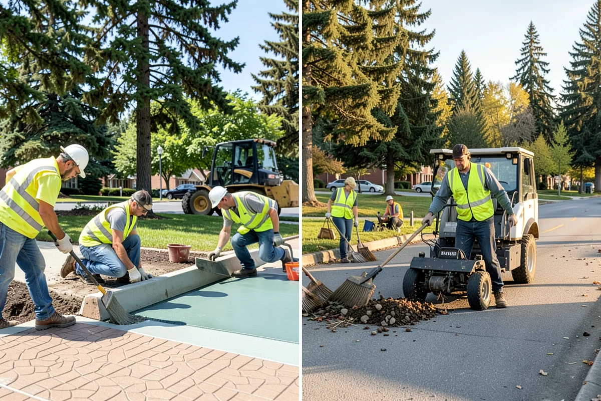 Municipal Concrete Repair in Clyde Hill, King County, WA - Site assessment with condition rating and photo documentation