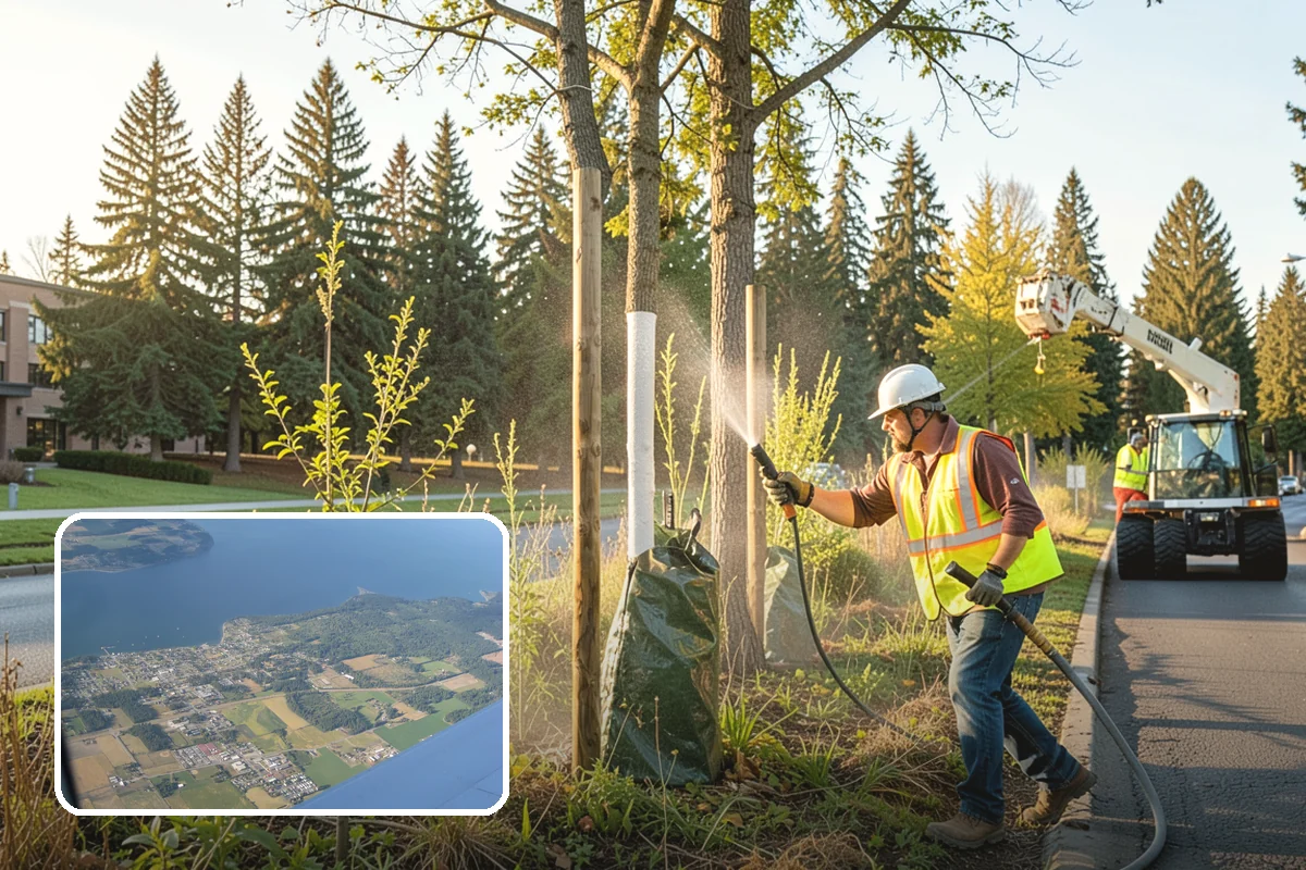 Municipal Concrete Repair in Coupeville, Island County, WA - Reduces trip-and-fall liability on public rights-of-way