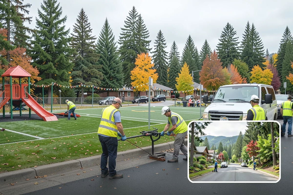 Municipal Concrete Repair in Darrington, Snohomish County, WA - Reduces trip-and-fall liability on public rights-of-way