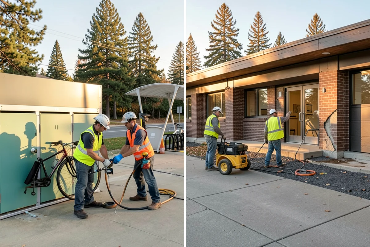 Municipal Concrete Repair in DuPont, Pierce County, WA - Site assessment with condition rating and photo documentation