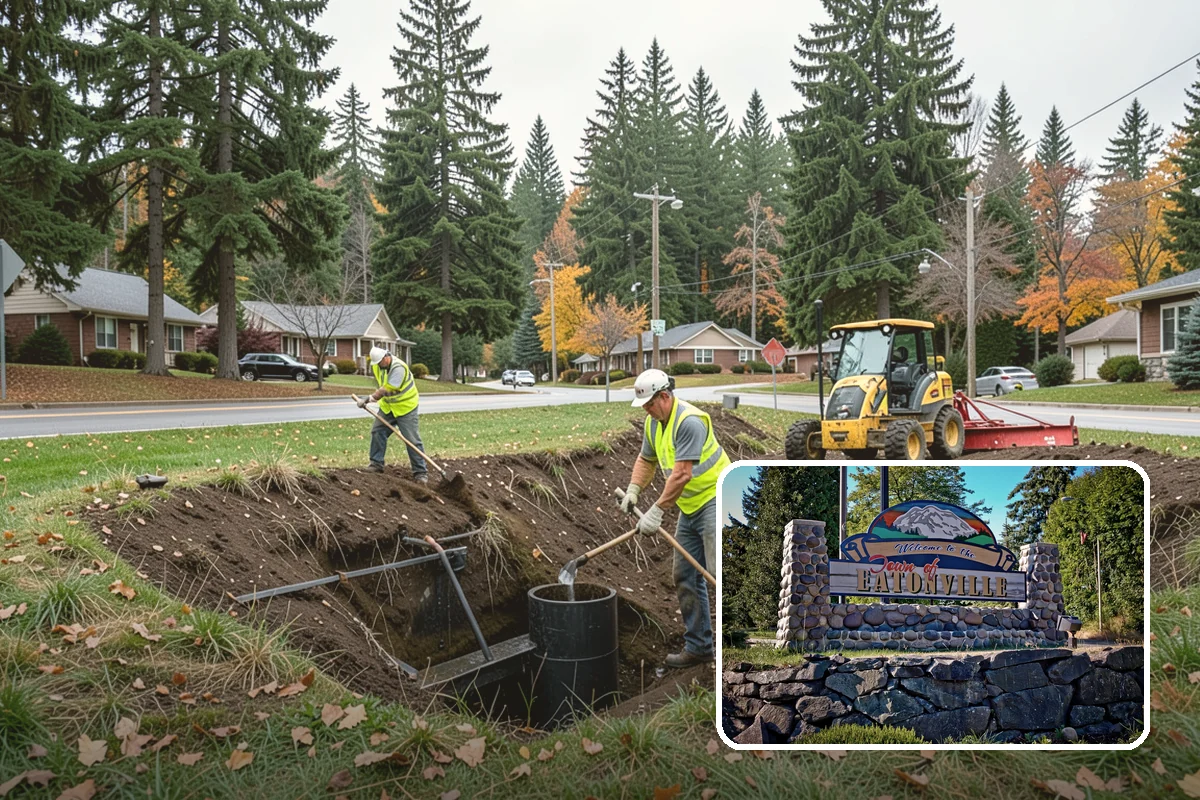Municipal Concrete Repair in Eatonville, Pierce County, WA - Reduces trip-and-fall liability on public rights-of-way