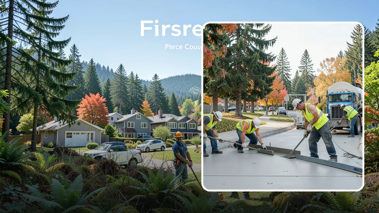 Municipal Concrete Repair in Fircrest, Pierce County, WA - Restore failing public concrete flatwork and structures to safe, code-compliant condition across your jurisdiction.