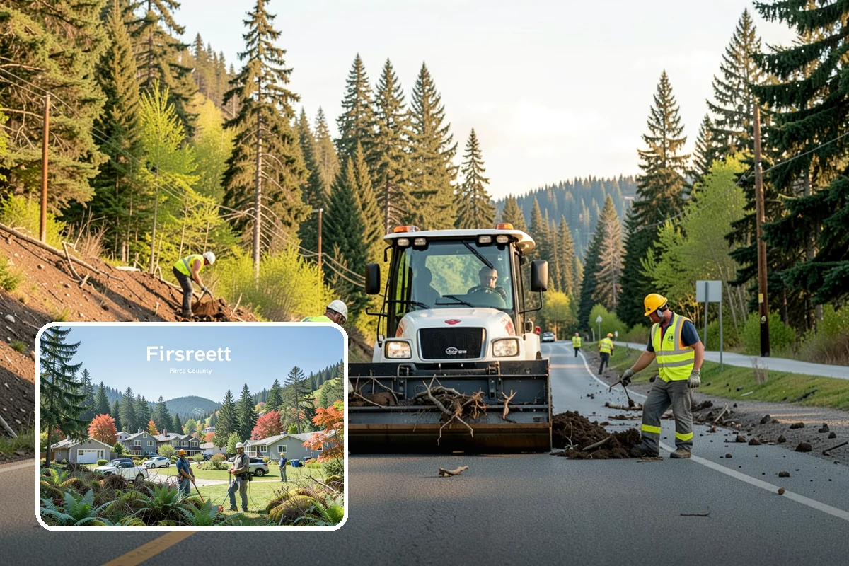 Municipal Concrete Repair in Fircrest, Pierce County, WA - Reduces trip-and-fall liability on public rights-of-way