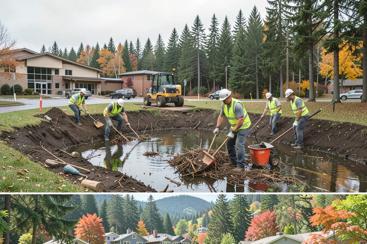 Municipal Concrete Repair in Fircrest, Pierce County, WA - Late spring through early fall offers the reliable dry, above-freezing conditions concrete curing requires in the Puget Sound...