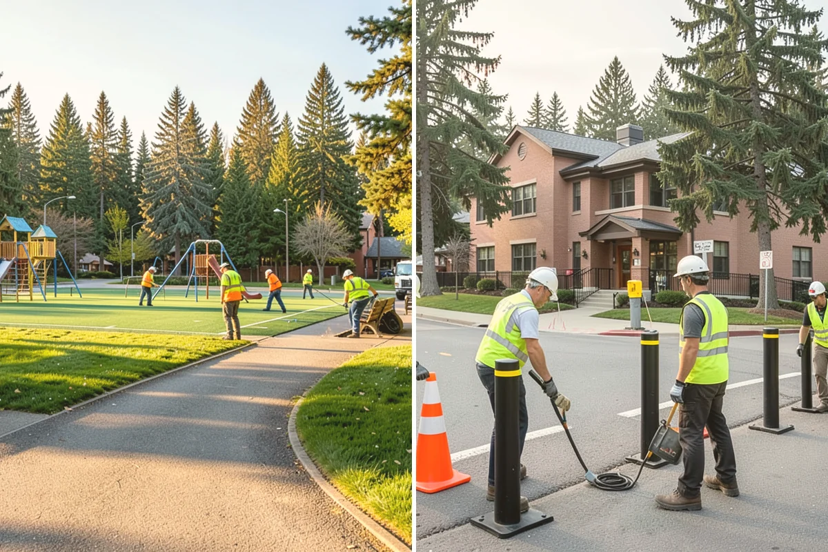 Municipal Concrete Repair in Kirkland, King County, WA - Site assessment with condition rating and photo documentation