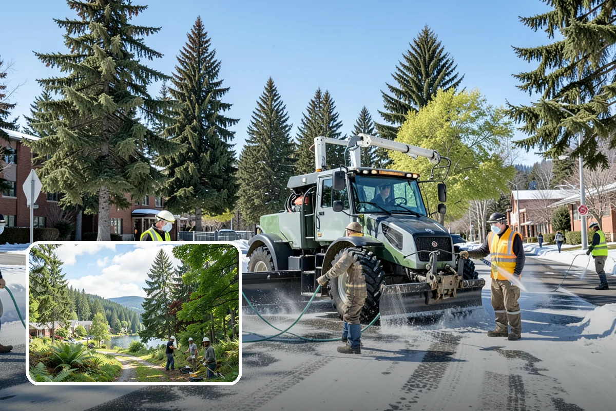 Municipal Concrete Repair in Lake Forest Park, King County, WA - Reduces trip-and-fall liability on public rights-of-way