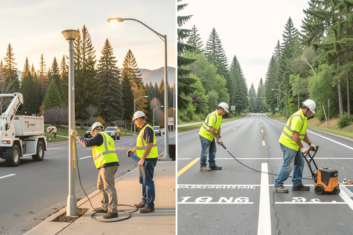 Municipal Concrete Repair in Langley, Island County, WA - Site assessment with condition rating and photo documentation