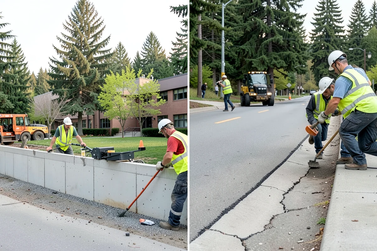 Municipal Concrete Repair in Lyman, Skagit County, WA - Site assessment with condition rating and photo documentation