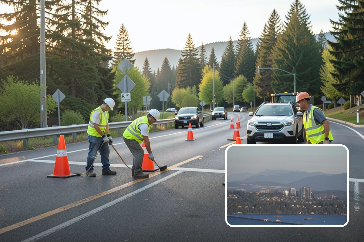 Municipal Concrete Repair in Medina, King County, WA - Reduces trip-and-fall liability on public rights-of-way