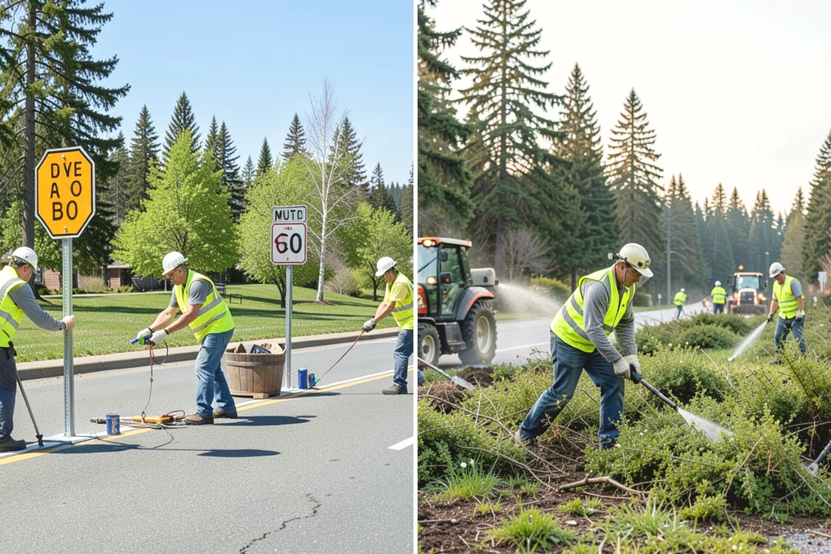 Municipal Concrete Repair in Mercer Island, King County, WA - Site assessment with condition rating and photo documentation