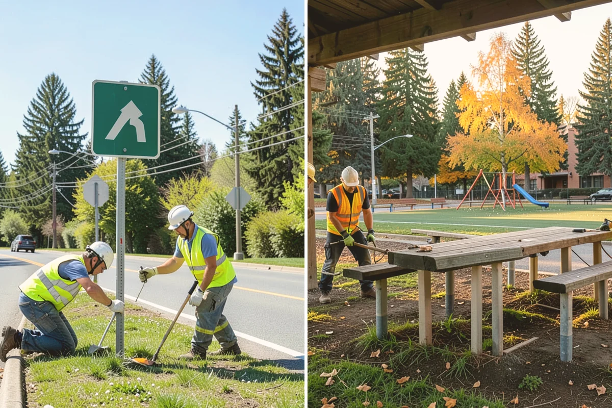Municipal Concrete Repair in Milton, King County, WA - Site assessment with condition rating and photo documentation